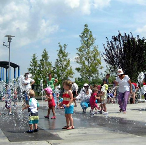 Potomac Yard Interactive Fountain photo