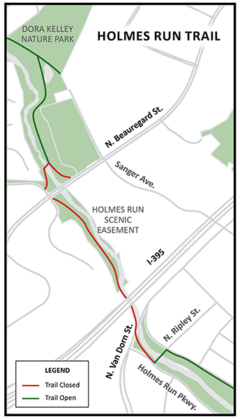 Holmes Run Trail Closure Small