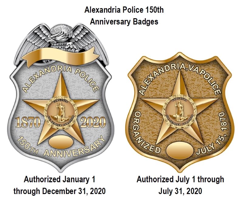 APD 150th Badges